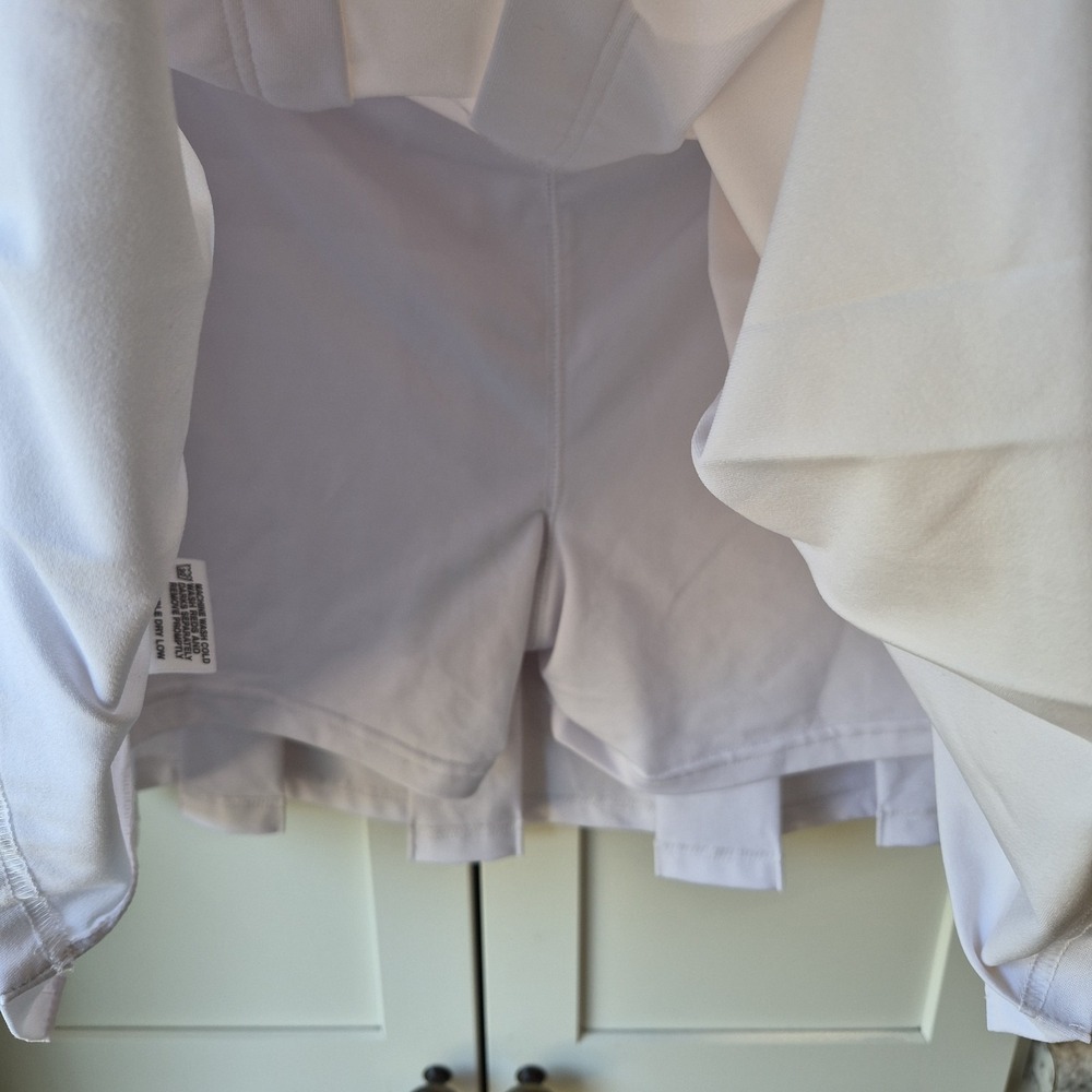 Bolle White Pleated Skort 15" Classic Tennis Athletic Preppy Women's Large - Picture 4 of 5